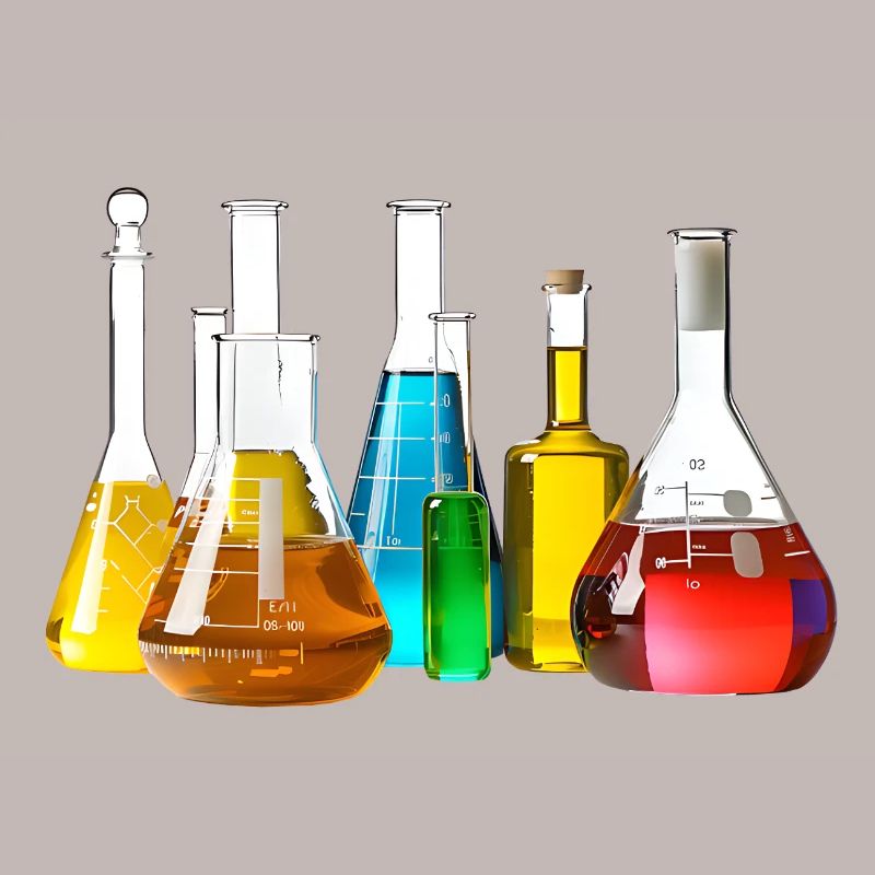 Bunte Laborgläser Kollektion