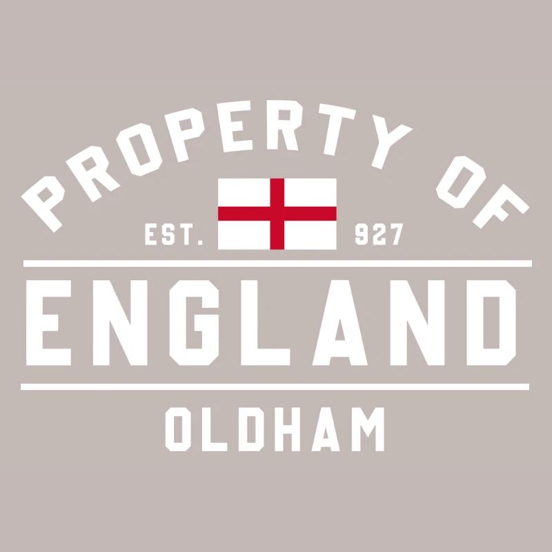 Eigentum von England Oldham Flagge