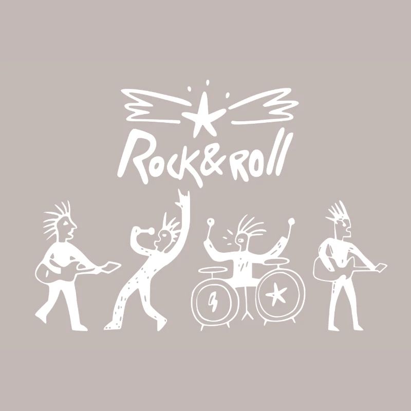 Sketch du groupe de rock & roll