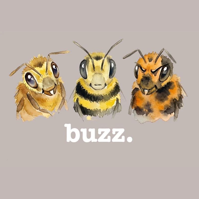 Bees buzz – Funny buzzing for bee lovers