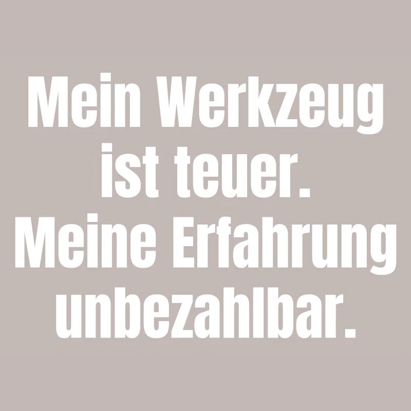 Tools expensive, experience priceless