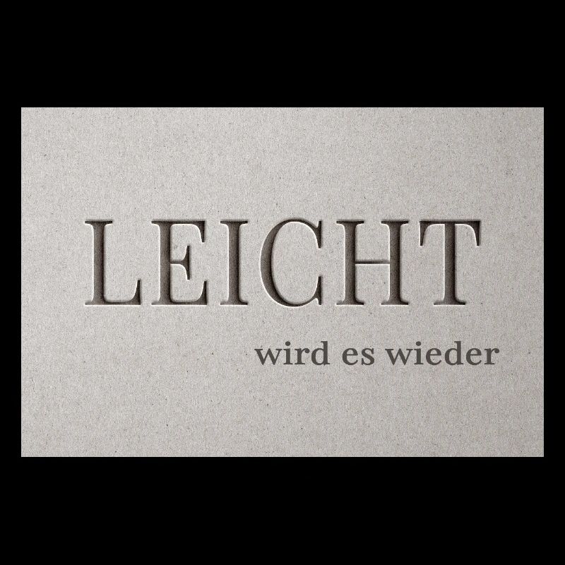 LEICHT wird es wieder