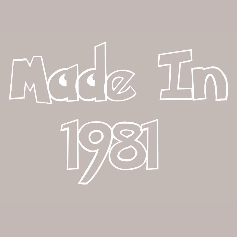 Made 1981 – Retro Typography
