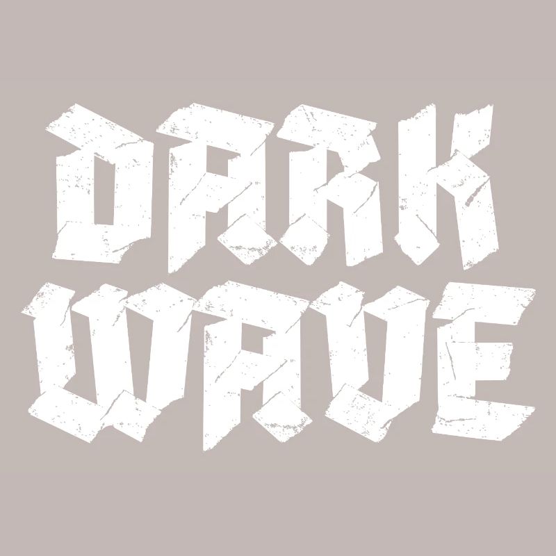Conception du logo typographique Dark Wave