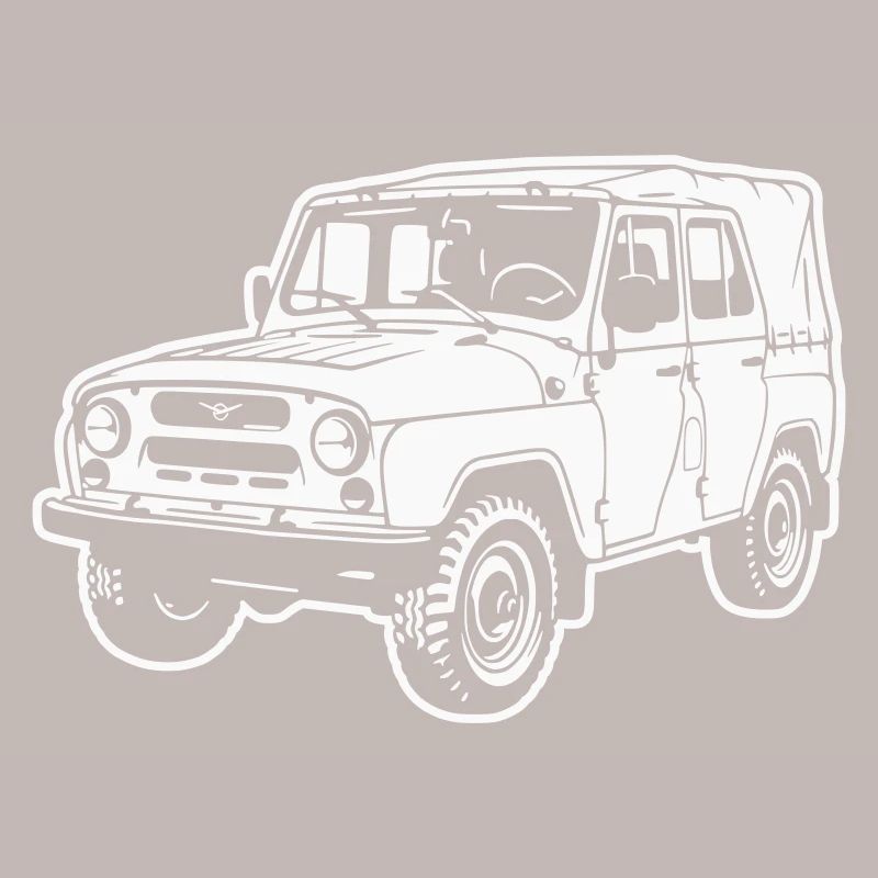 UAZ Geländefahrzeug (Differenzbild)