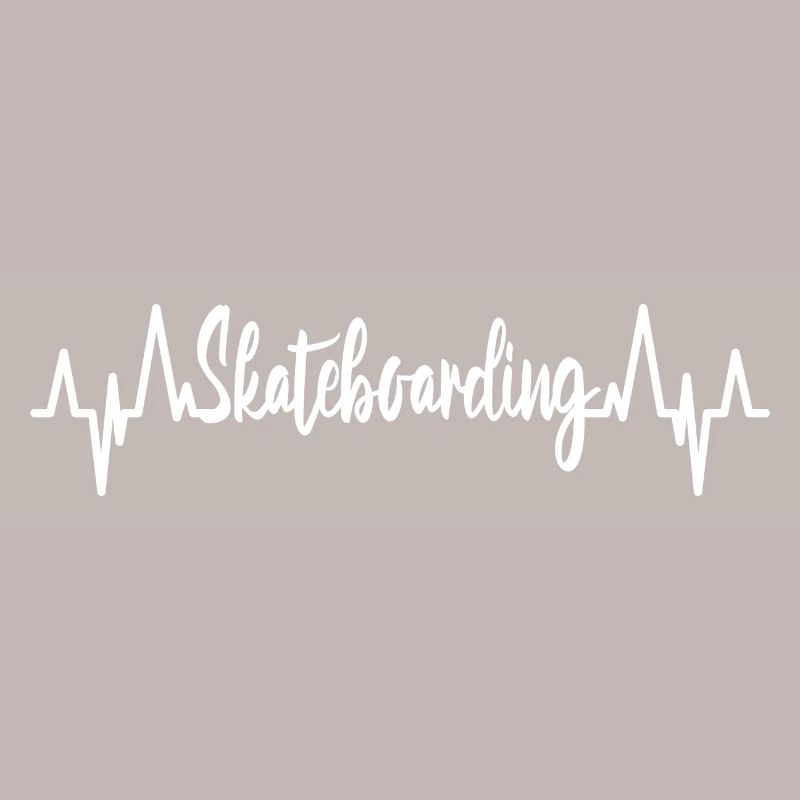 Skateboarding Kardiogramm