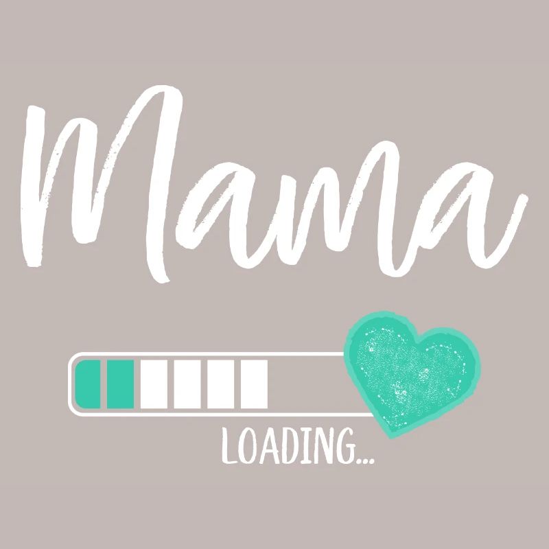 Mama Loading Herz Baby Junge Werdende Mama