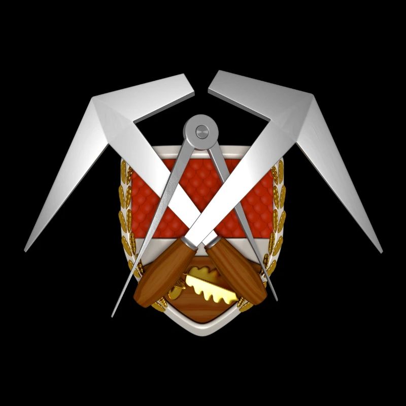 Handwerk Dachdecker Emblem