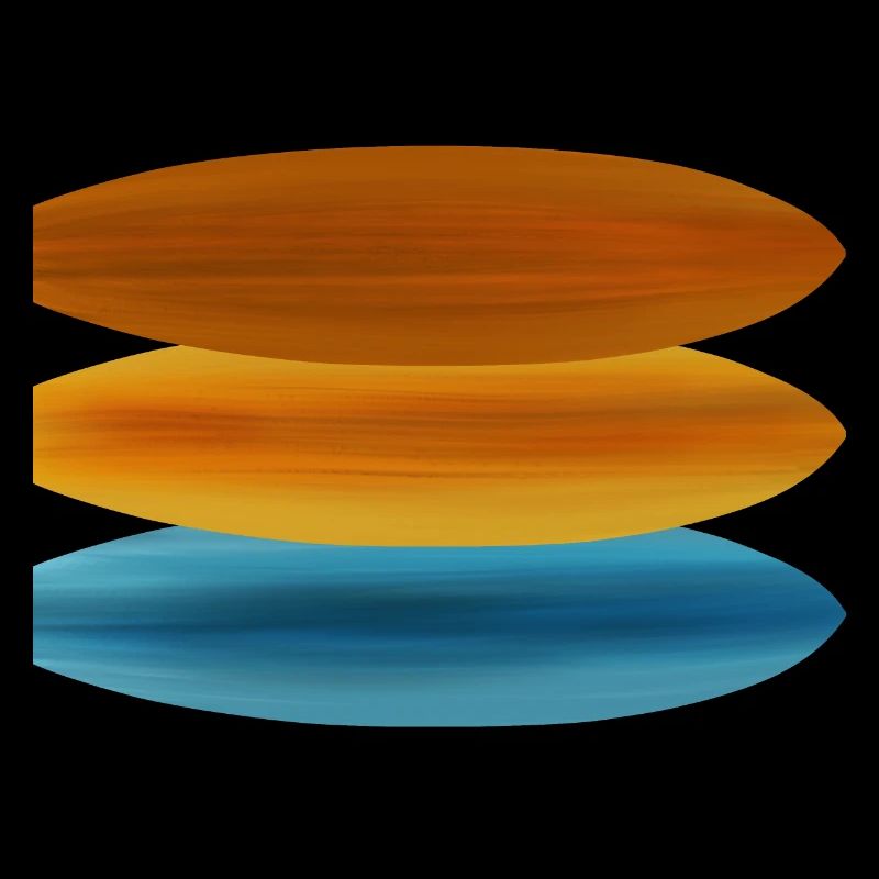 Planches de surf colorées