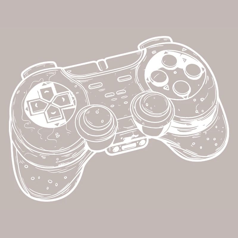Video Game Controller Drawing