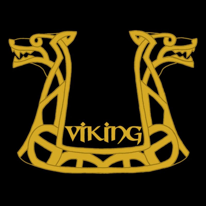 Dragon viking doré
