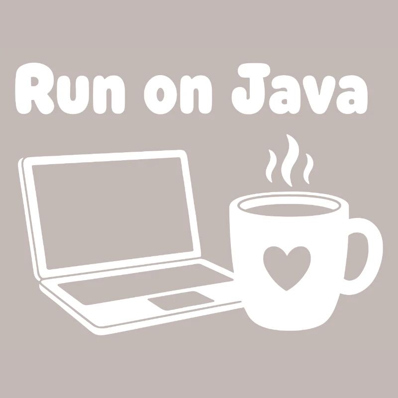 Java Run Cafe Ordinateur portable Coeur