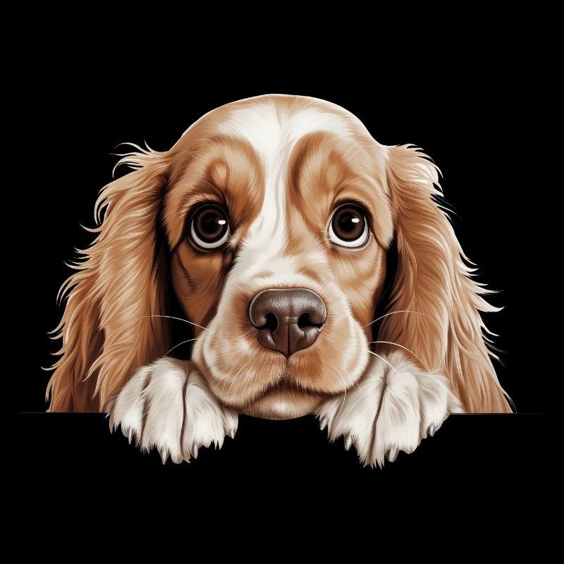 T-shirt portrait effronté Cavalier Spaniel