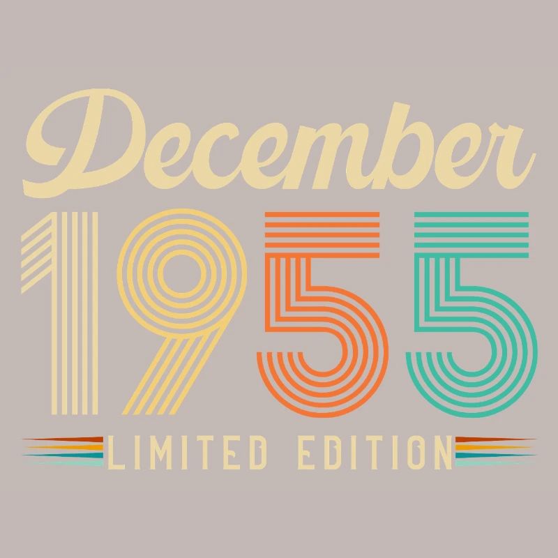 Dezember 1955 Vintage Retro Geburtstagsgeschenk