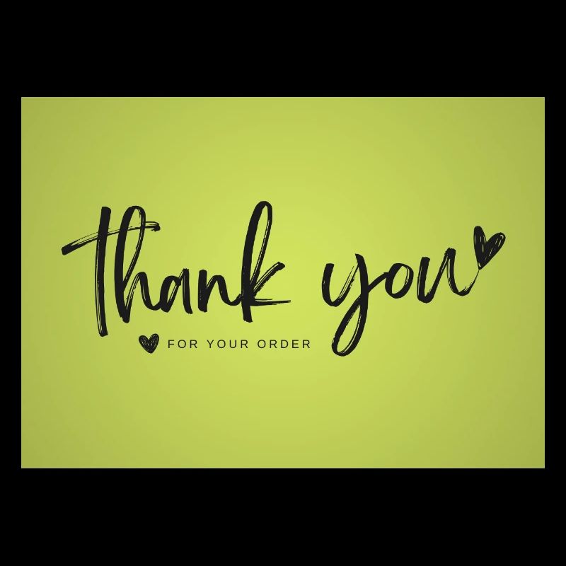 Script de remerciement sur Lime Green