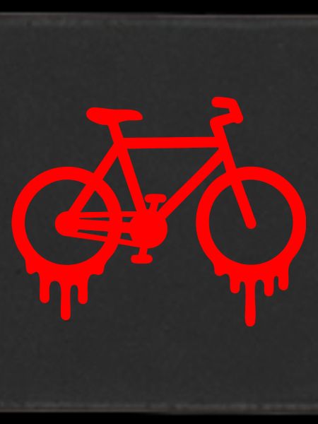 Dripping bike graffiti