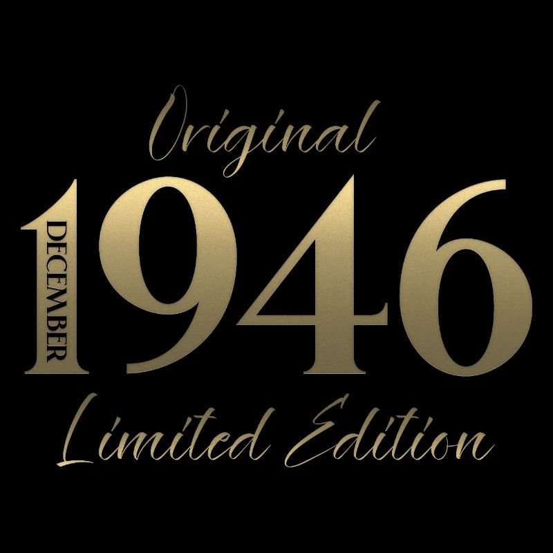 79e anniversaire Original décembre Né en 1946