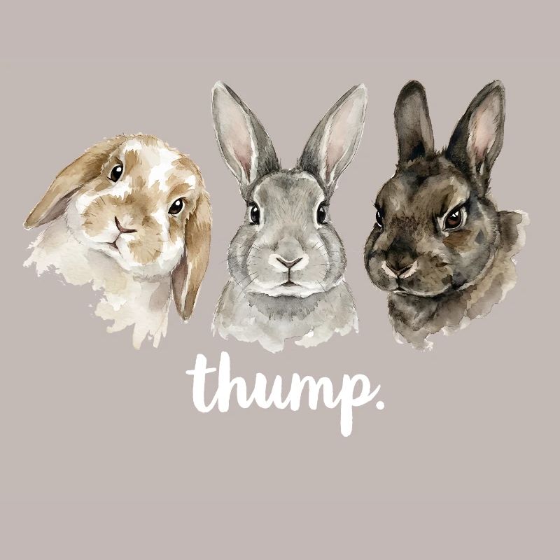 Fun rabbit knocking for rabbit lovers