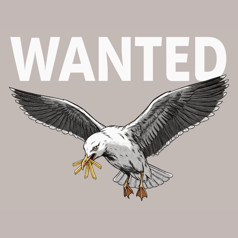 Gesuchte Pommes-möwe