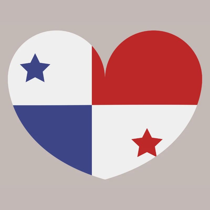 Drapeau du cœur du Panama