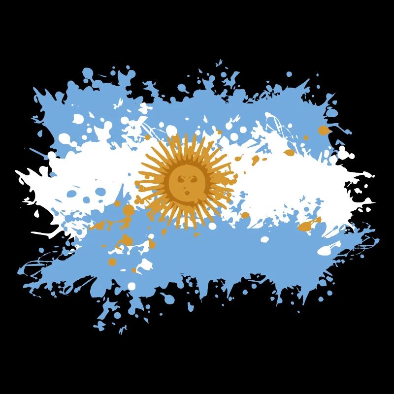 Éclaboussure du drapeau argentin