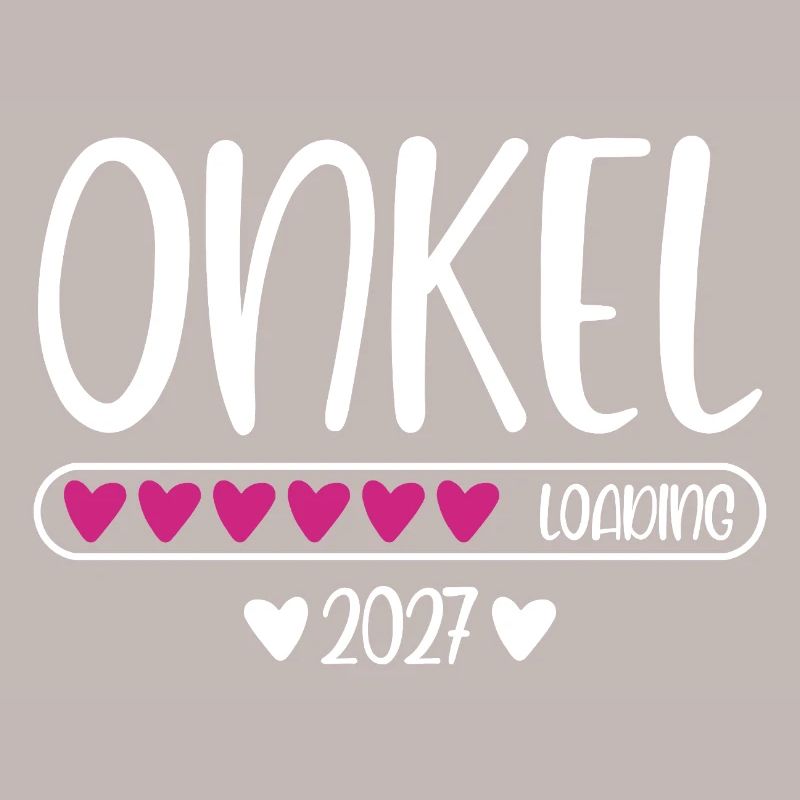 Onkel 2027 loading mit Herzchen Ladebalken