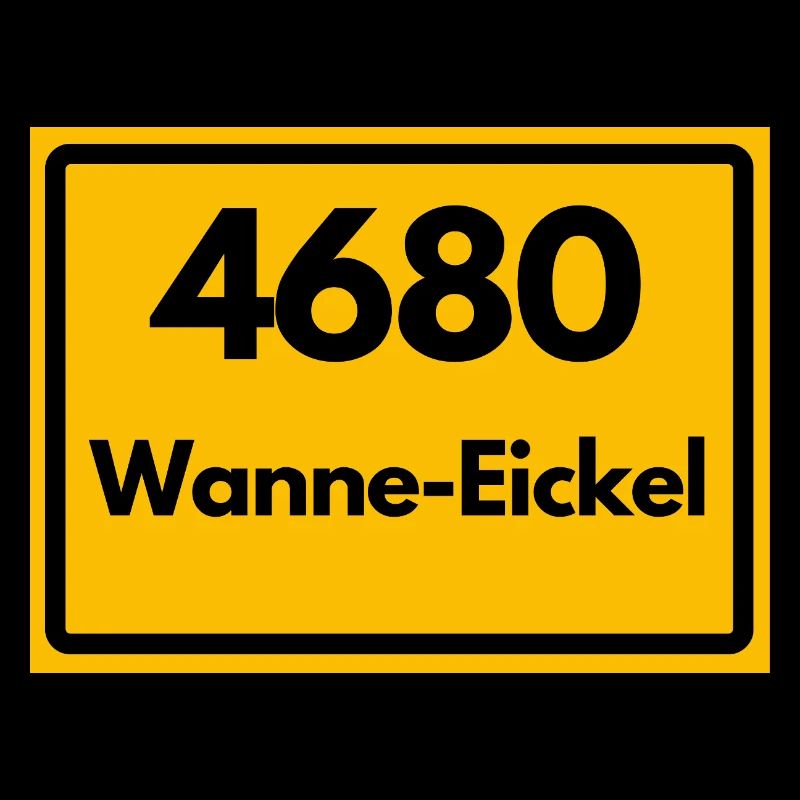 ALTE POSTLEITZAHL PLZ RETRO 4680 WANNE-EICKEL NRW