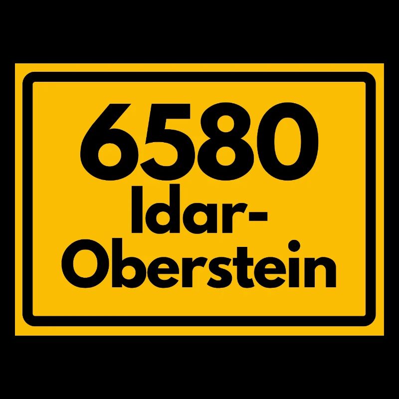 ALTE POSTLEITZAHL PLZ RETRO 6580 IDAR-OBERSTEIN