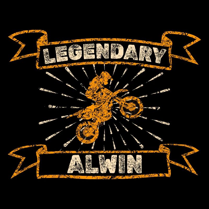 Alwin as a biker