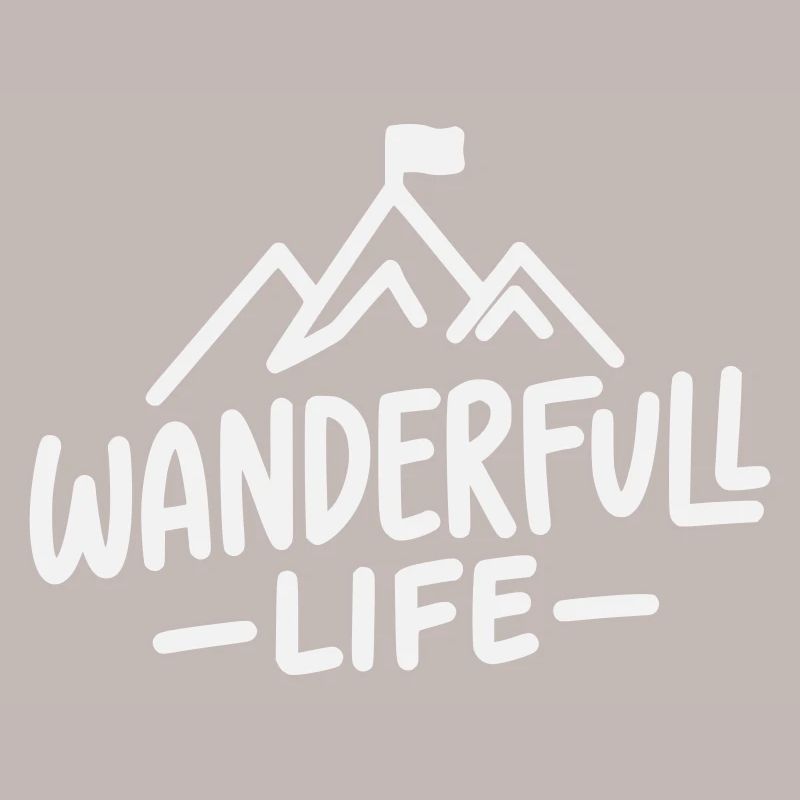 Wanderfull Life - Pun Hiking with Mountains