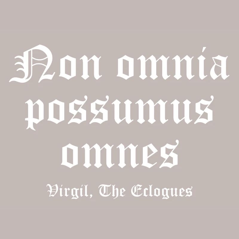 Non omnia possumus Gothic Tee