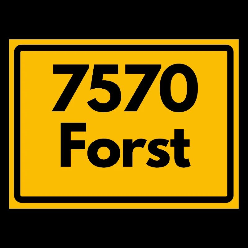ALTE POSTLEITZAHL PLZ RETRO 7570 FORST