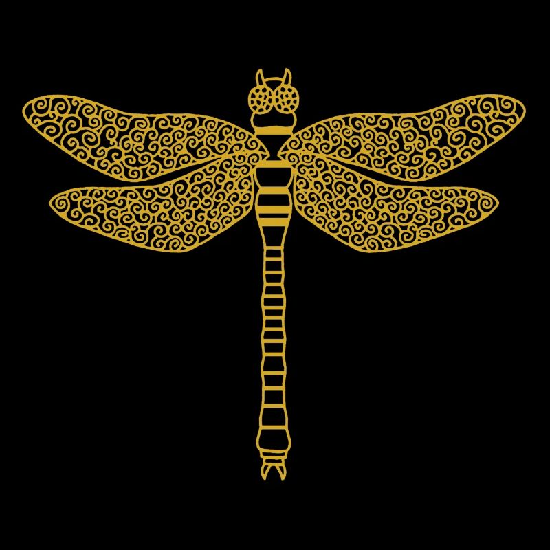 Libellule en or