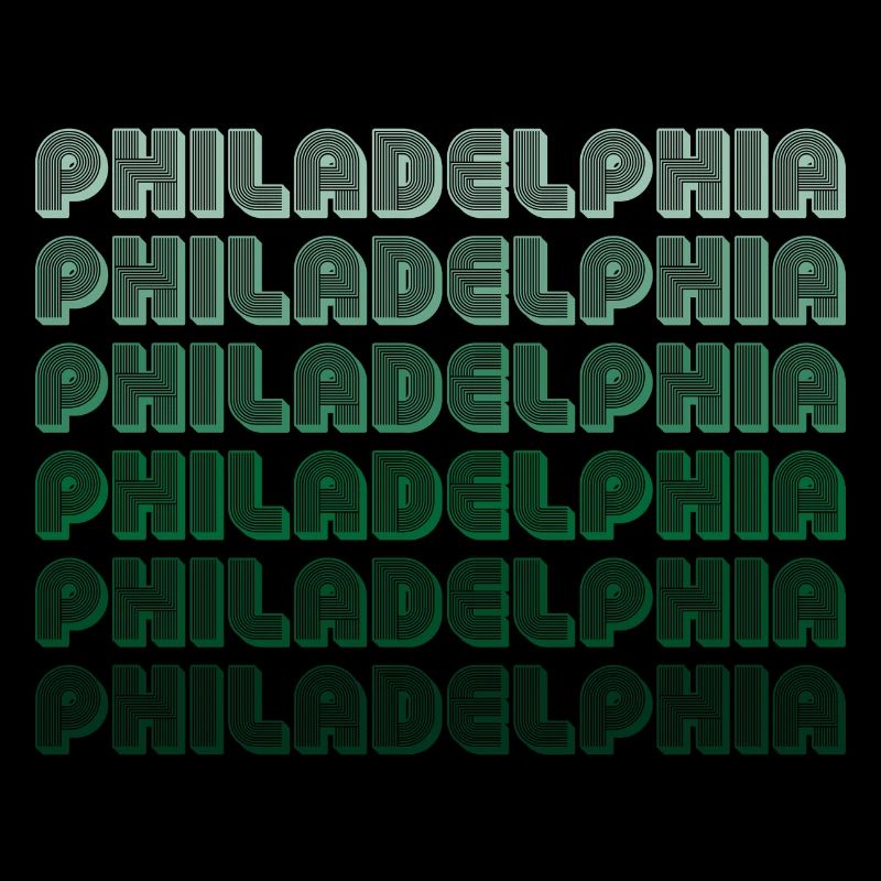 Philadelphia Typography Gradient