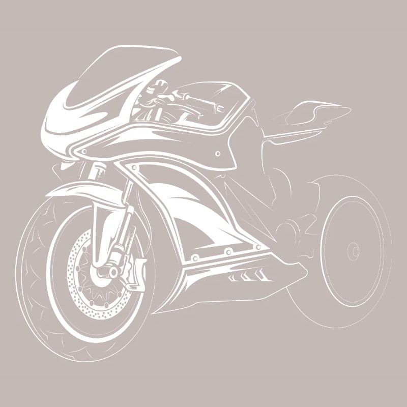 Icône d’illustration de course de motard de course de moto