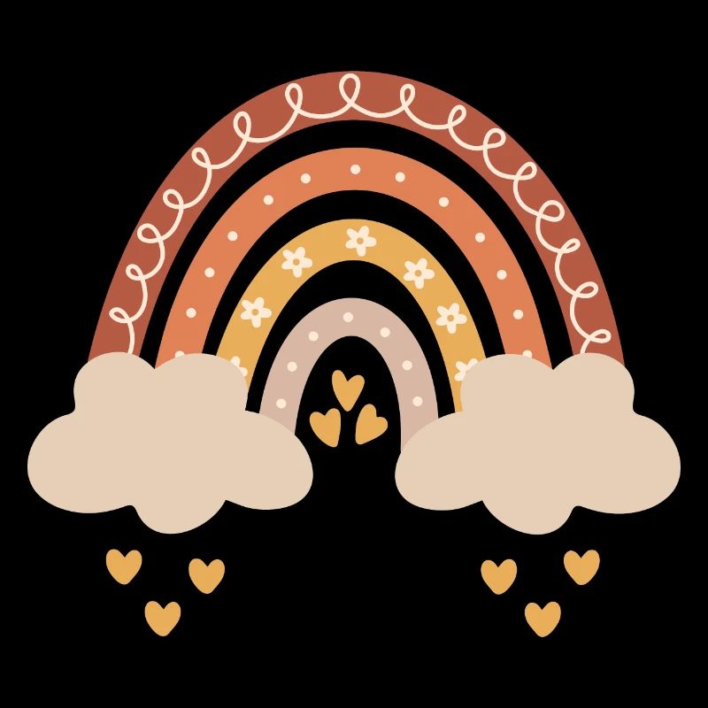 Boho arc-en-ciel tons naturels bébé bébé douche cadeau