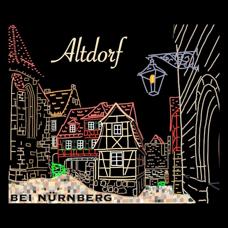 Altdorf near Nuremberg, half-timbered, Bavaria