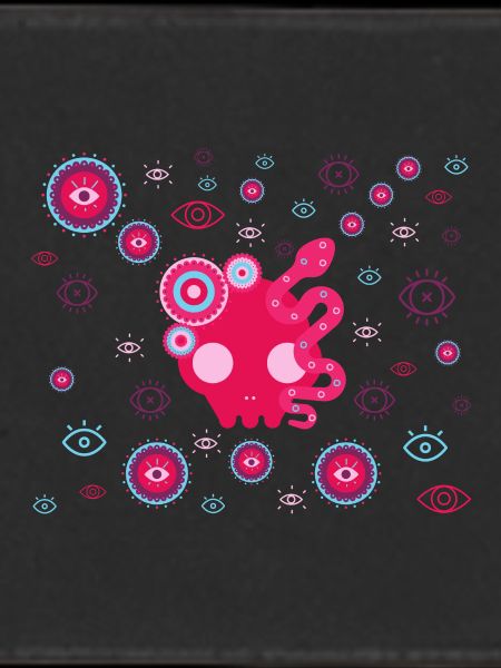 Pink Tentacle Eyes