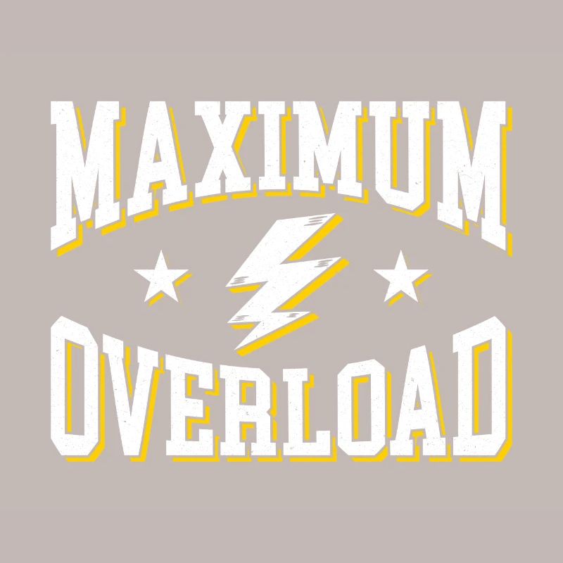 Maximum Overload Bold Retro Print