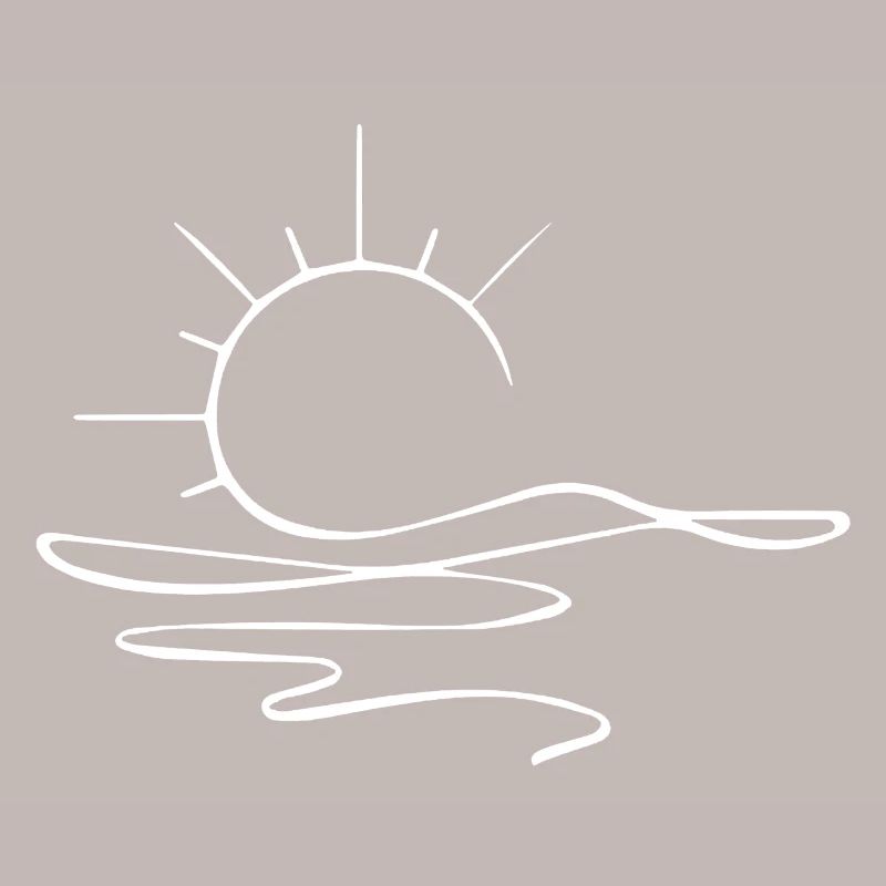 Sunset Sketch (White)