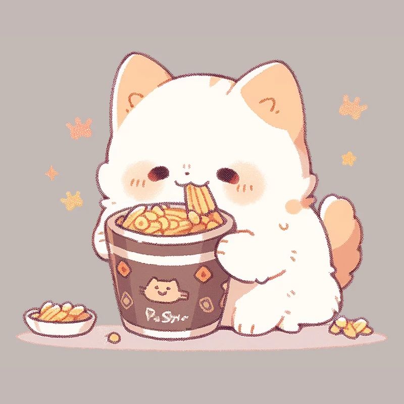 Chats spaghetti - Le chat s’amuse avec le passé