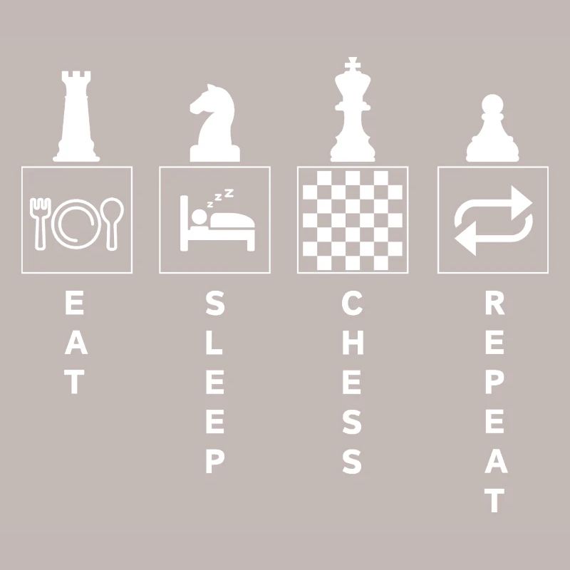 Drôle d’échecs citation manger dormir répéter
