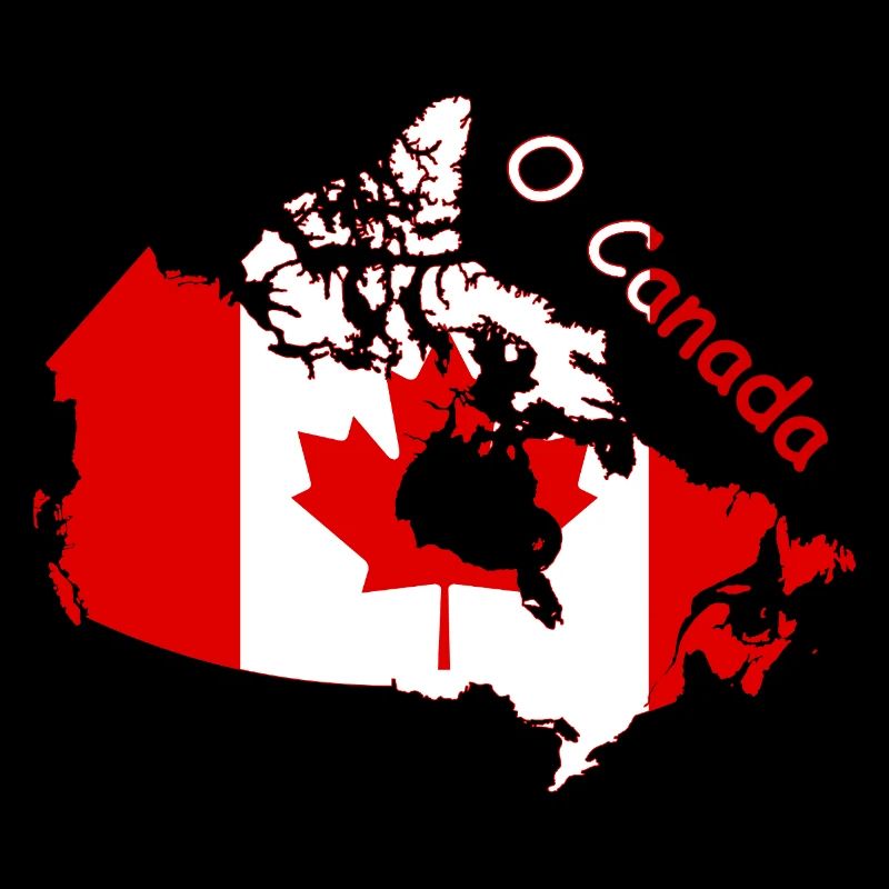 Ô Drapeau du Canada Silhouette