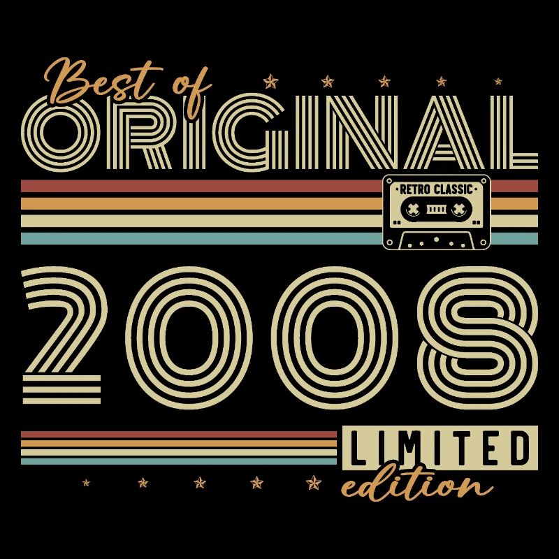 2008 Vintage Retro Geburtstagsgeschenk