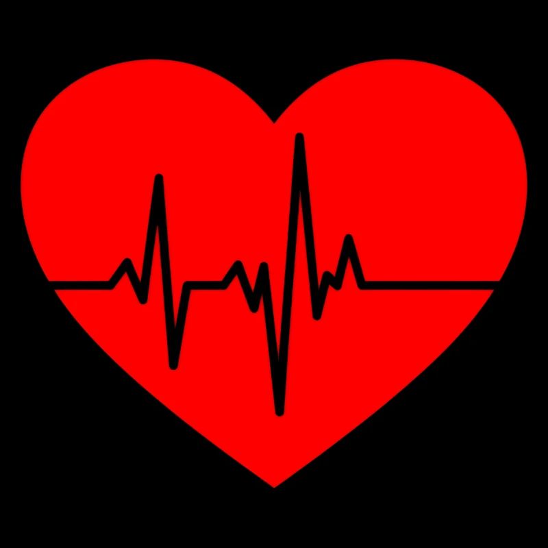 Conception du battement cardiaque avec ligne ECG