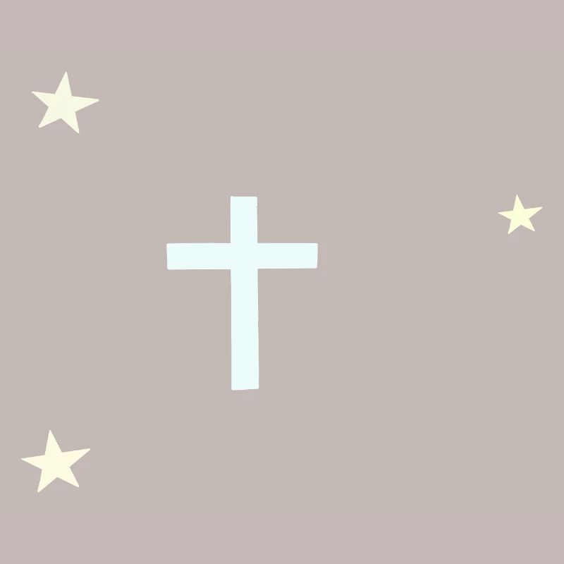 Croix céleste avec étoiles