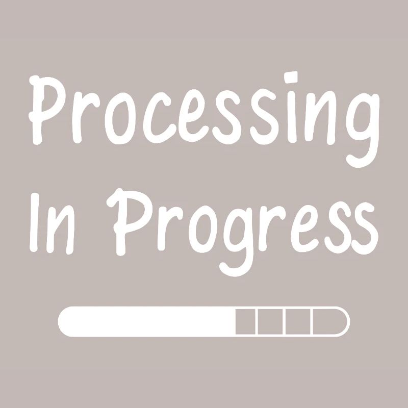 Processing In Progress Ladebalken Statement