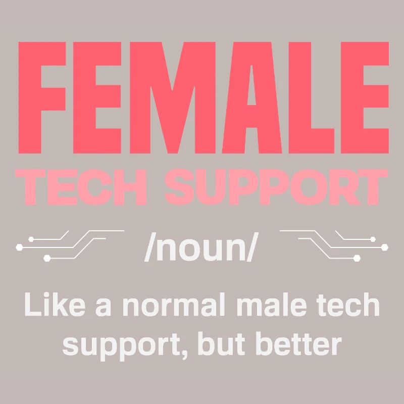 Tech Support Frau Definition IT Admin Computer