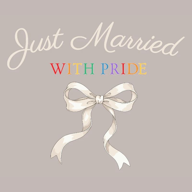 Just Married Pride Schleife