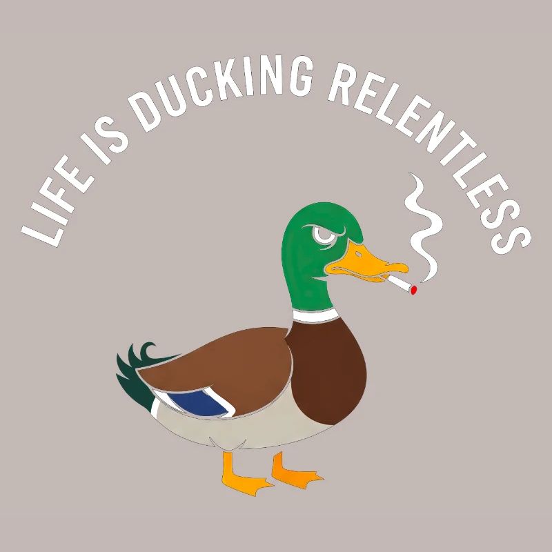 Relentless Duck Smoking Satire
